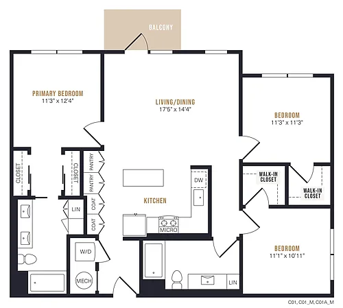 Floor plan C1
