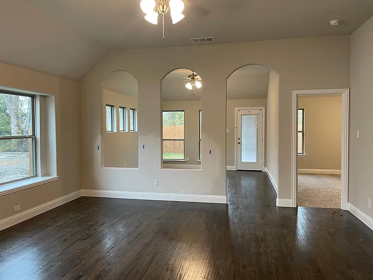 View of Sunroom and living area