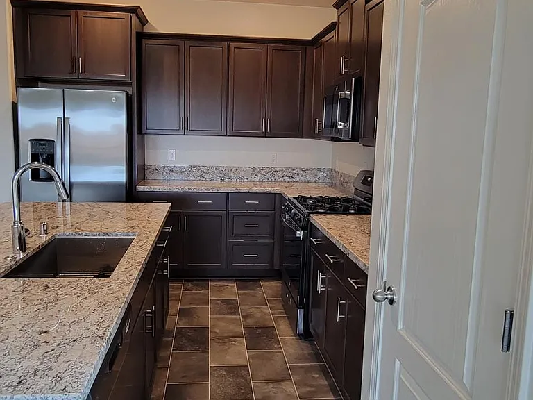 Kitchen, view from great room