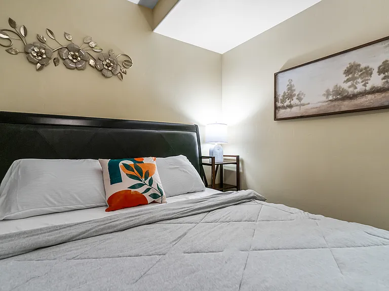 Experience restful nights with a bed topped with fresh linen for your ultimate comfort.