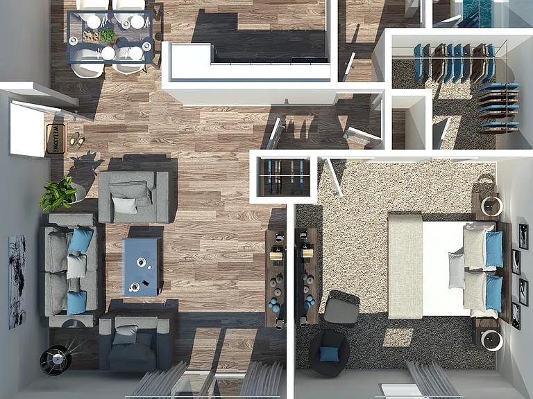 1 Bedroom Floorplan 1 Bedroom Floorplan