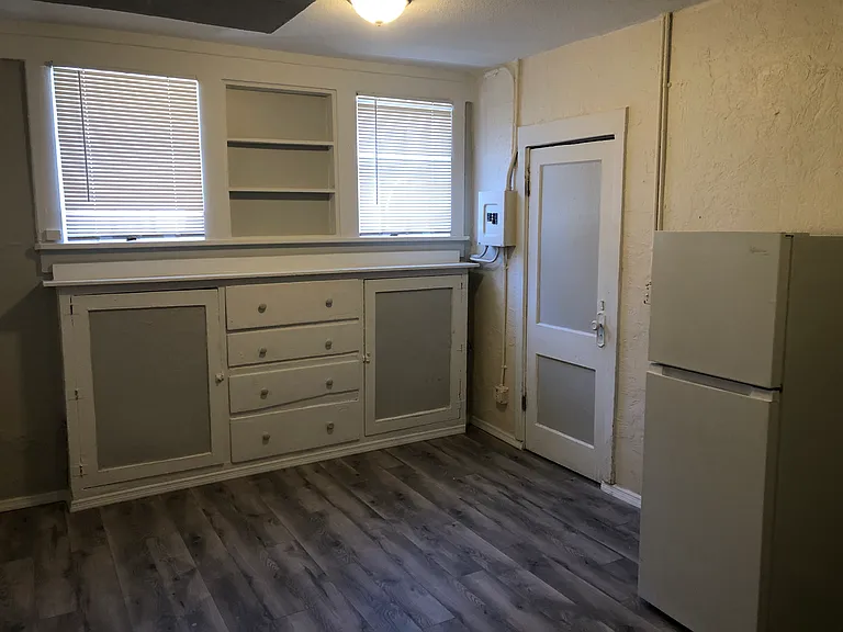 Dinning room area and additional storage area.
