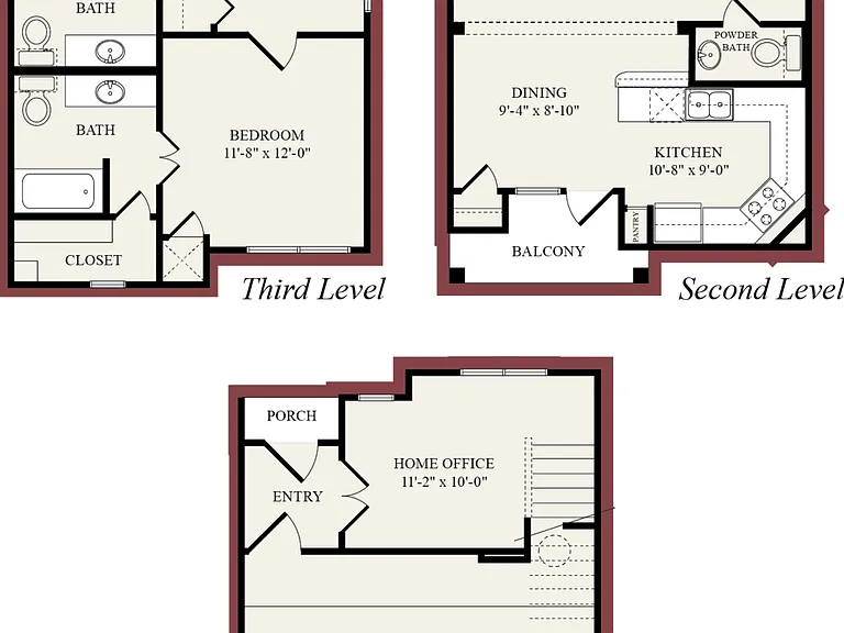 B2-Brownstone floor plan Manchester State Thomas
