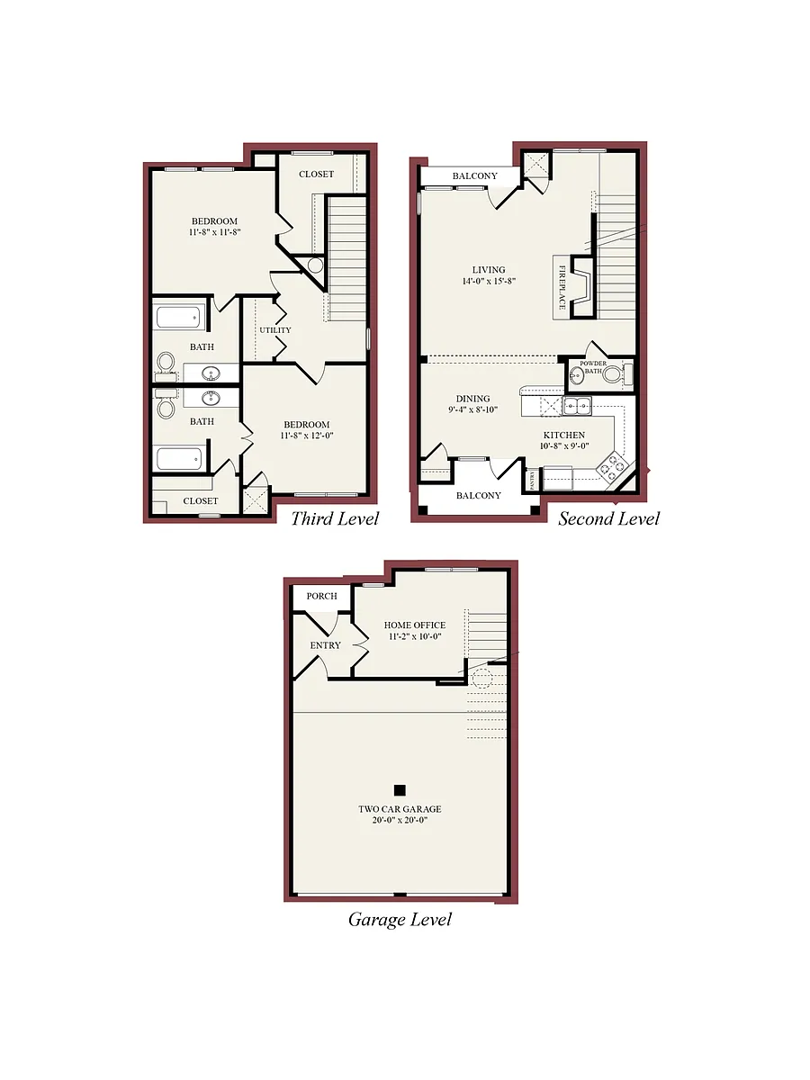 Floor plan B2-Brownstone