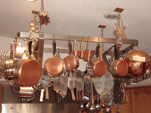 Kitchen Pot-Rack (contents not included)