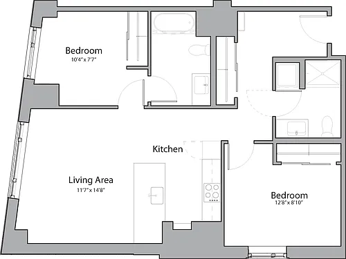 Floor plan Q