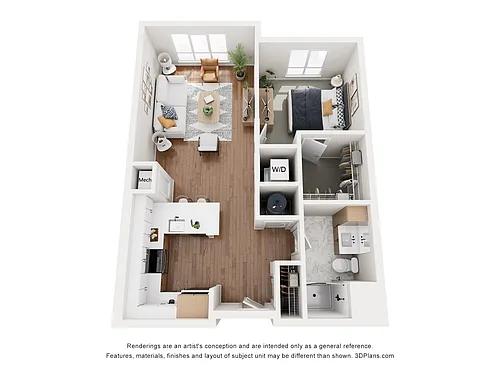 Floor plan 1 Bedroom