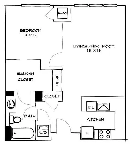 Floor plan Style 1A