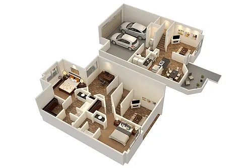 Floor plan Castle Townhome