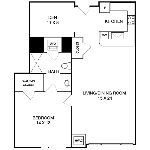 Floor plan Snyder with Den