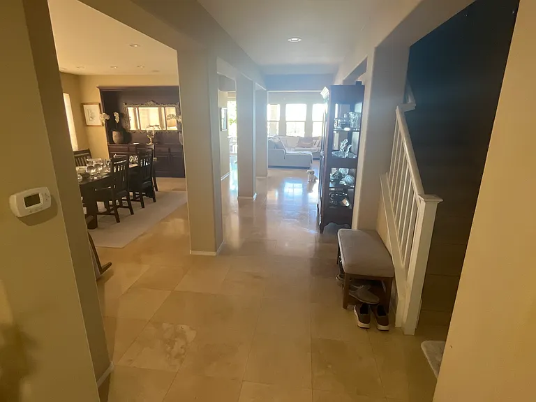 Front door hallway to back of house formal dining area to left of picture rarely used