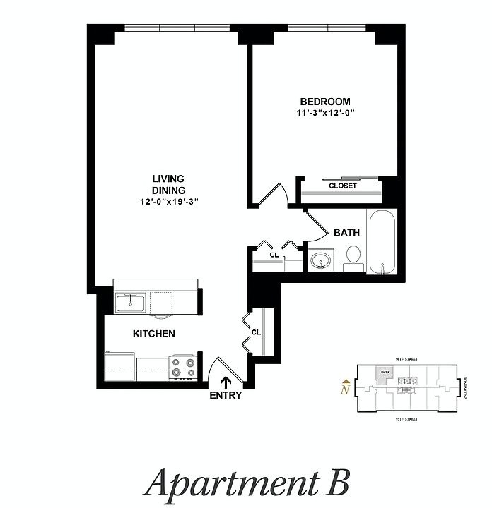 2nd image of 225 E 95th St #C5b