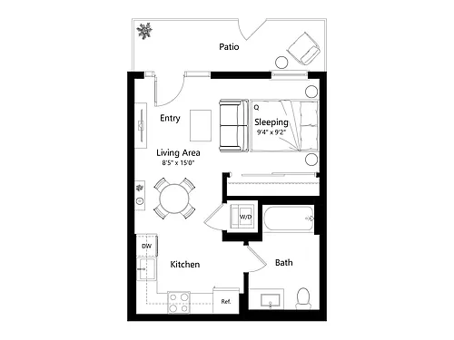 Floor plan LS.4 - Studio