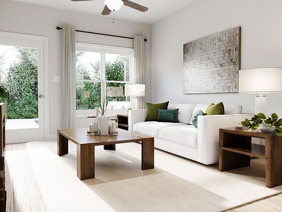 Living - Virtually staged rendering. Features may vary.