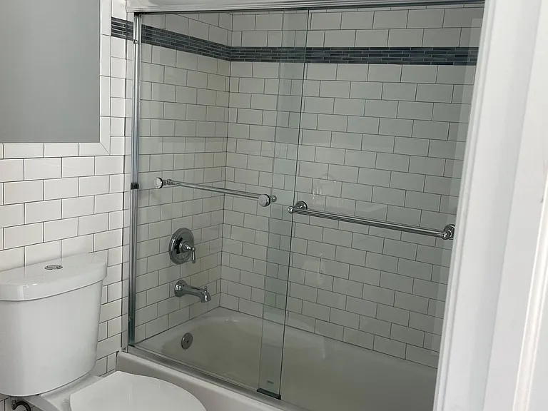 Beautifully renovated bathroom.