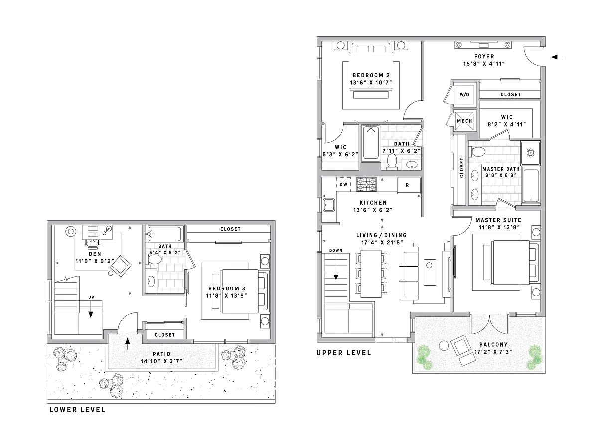 Floor plan TH5 Townhouse 3 Bed