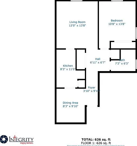 1 bed, 1.0 bath, 626 sqft, $1,100 — Photo 2