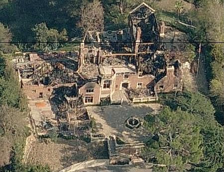 After fire (looking east)