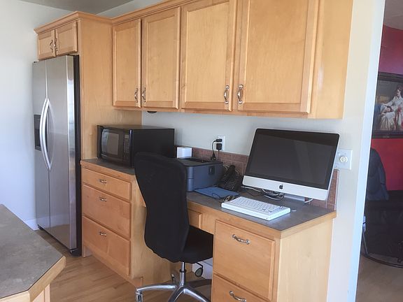 Kitchen desk area
