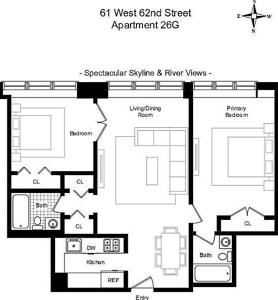 2nd image of 61 W 62nd St APT 26G
