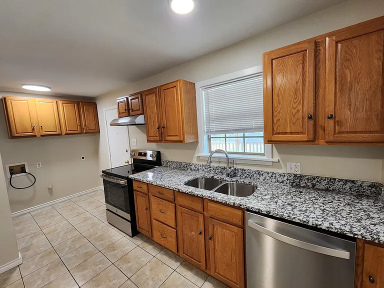 Kitchen and laundry and back door