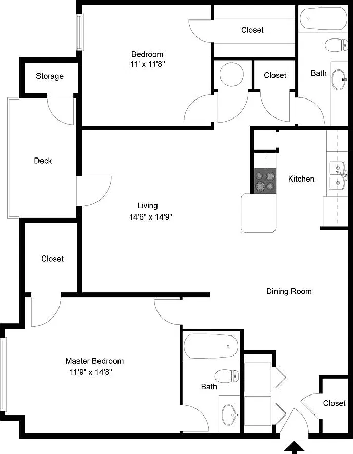 The Hill - 2 bed 2 bath — Photo 3