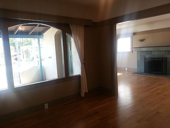 Dining room looking into living room