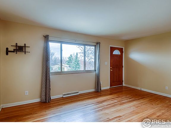 Living room faces west with Mountain view