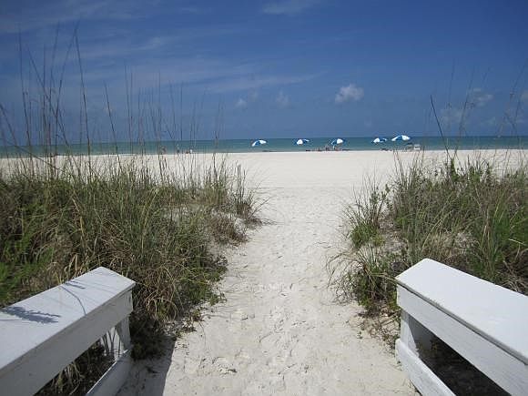 Private walkway to Marco Beach