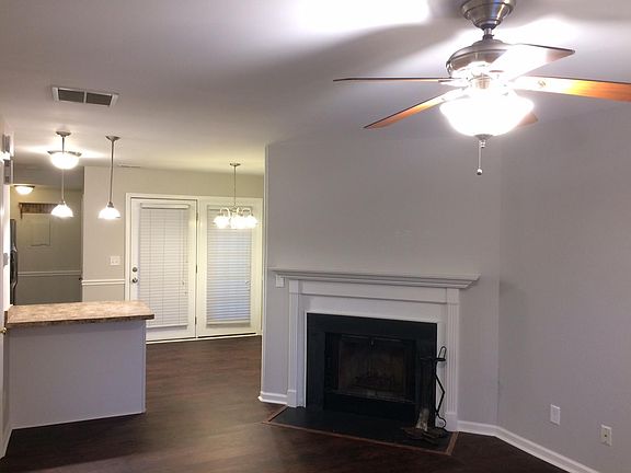Living Room with Working Fireplace