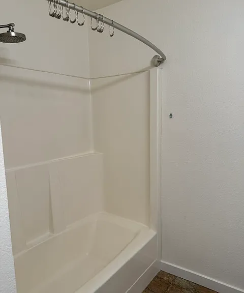 Main bathroom shower and tub