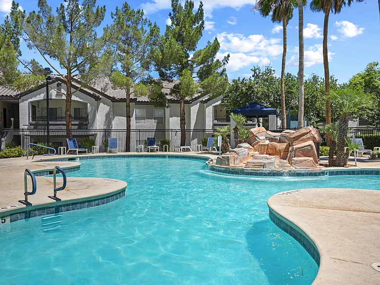 Make every day feel like a resort day with a sparkling swimming pool steps from your front door.