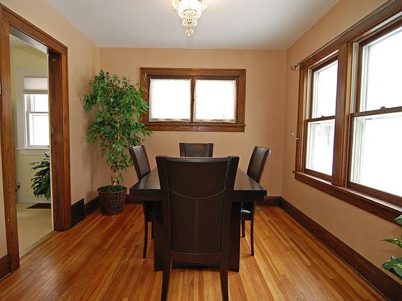 Dining room with beautiful woodwork