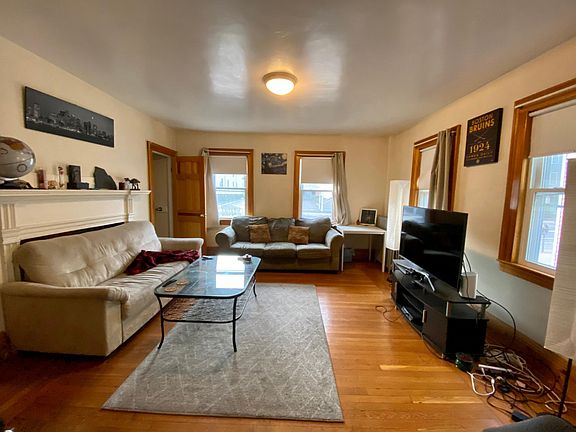 Living room with half bath