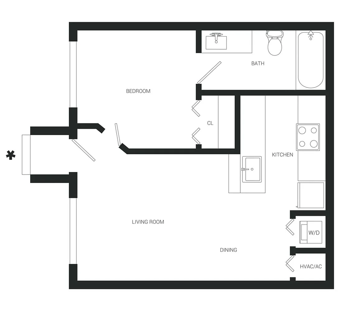 Floor plan A2C