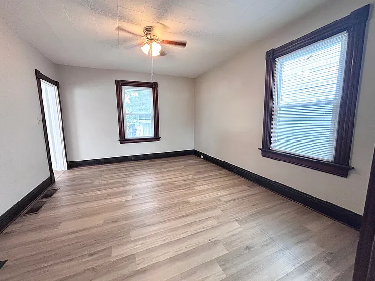 Large living room/dining room combo space.