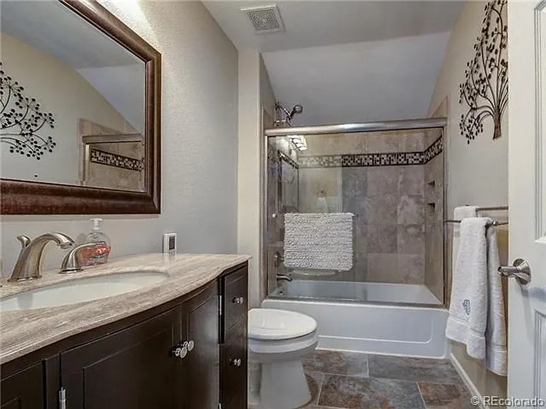 Remodeled upstairs bathroom.