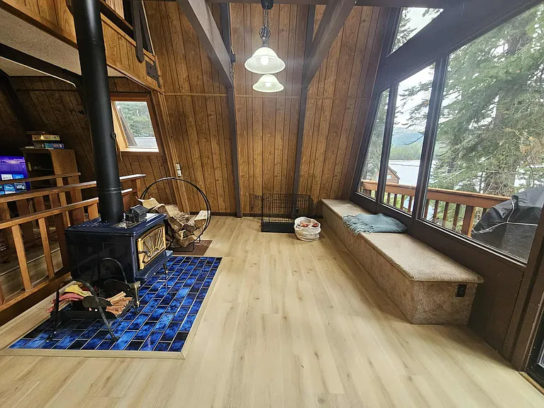 Other space by wood stove.