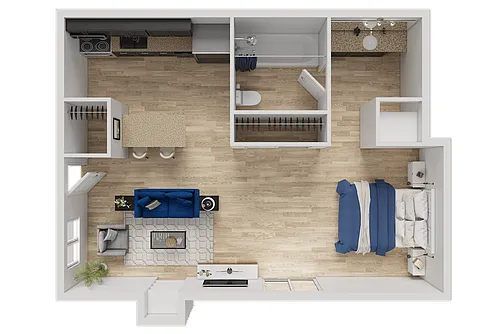 Floor plan Single Studio