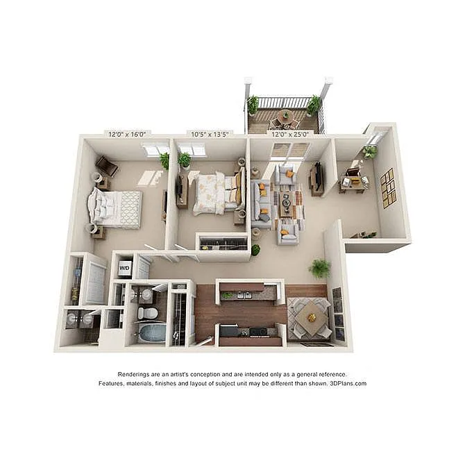 Floor plan Jensen 2x1.5