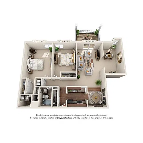 Floor plan Jensen 2x1.5