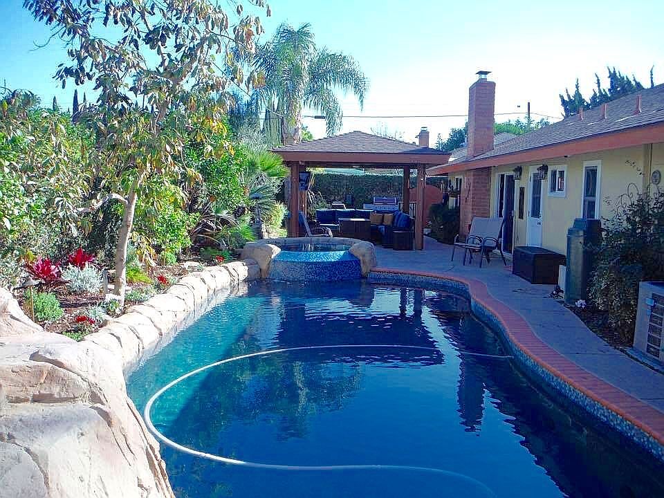 Swimming pool and BBQ area