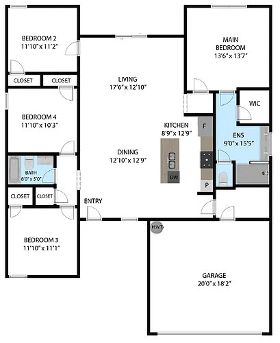 Floor plan 1670 Model