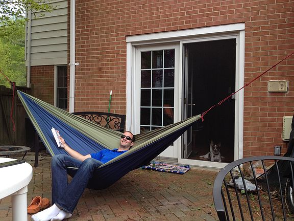 back deck area...hammock not included :)
