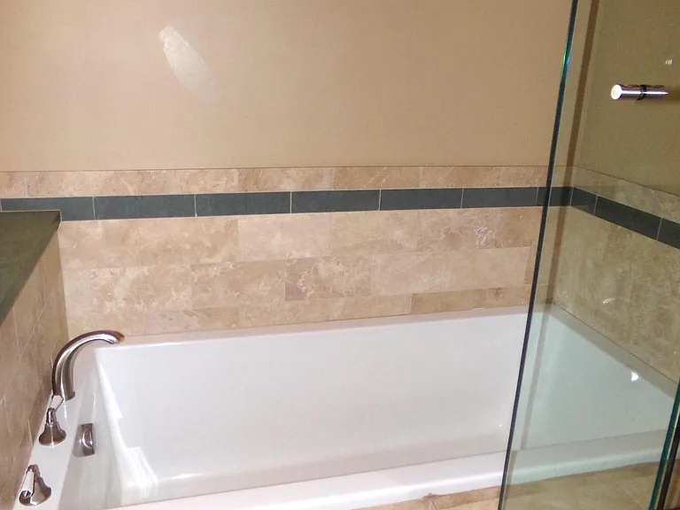Primary bath soaking tub