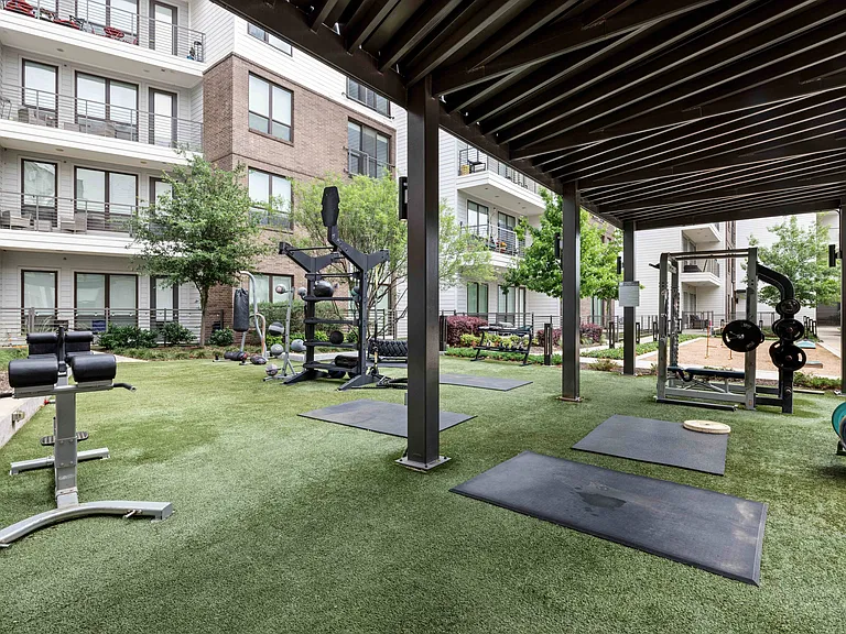 North Building Outdoor Fitness Area