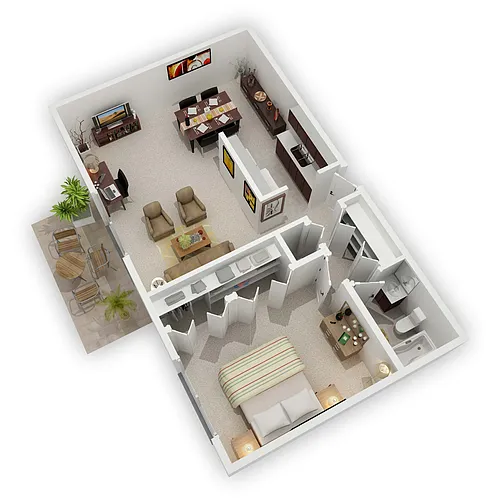 Floor plan 1 Bedroom