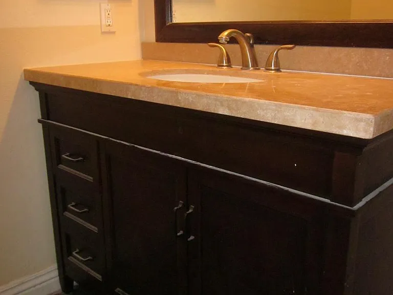 Upstairs bathroom vanity