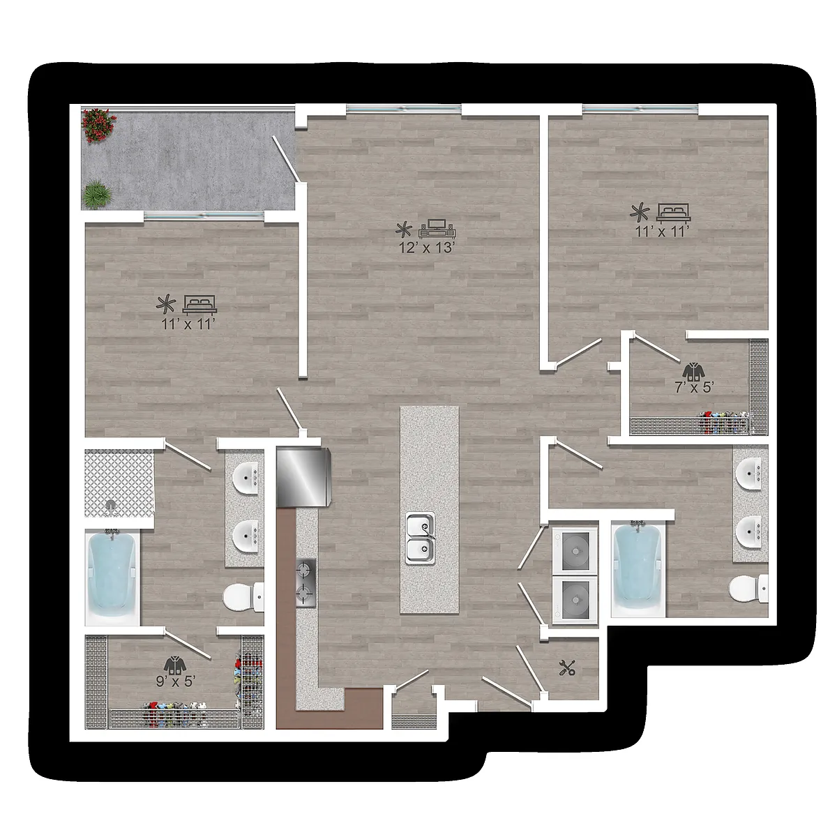 Floor plan 2 B