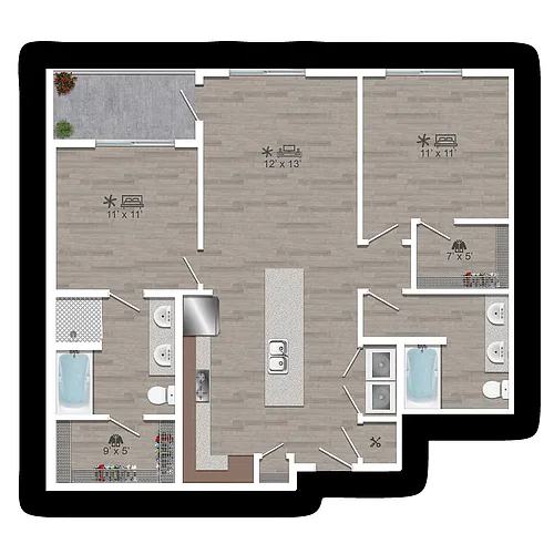 Floor plan 2 B